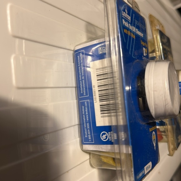 Two Leviton White and Ivory Push On/Off Dimmer with RFI Filter - Picture 2 of 12